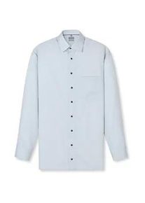 Businesshemd OLYMP "OLYMP Luxor, comfort fit, New Kent", Herren, Gr. 41, Normaler Arm, silbergrau, 100% Baumwolle, Hemden