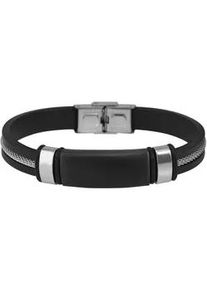 Adelia&acute;s Edelstahlarmband ADELIA ́S "Herren Armband aus Edelstahl 21 cm", schwarz, Armb&auml;nder, Herren, 21, Edelstahl, Edelstahlarmband