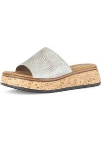 Pantolette Gabor "Pantolette", Damen, Gr. 43, beige, Schuhe Pantolette