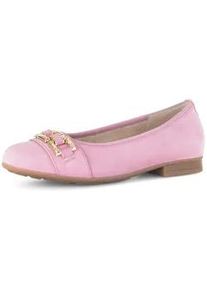 Ballerina Gabor "Eleganter Ballerina", Damen, Gr. 41, rosa, Schuhe Ballerina