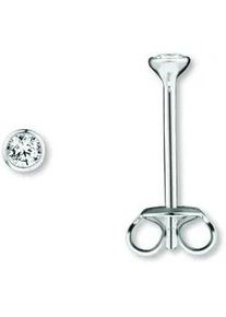 Paar Ohrh&auml;nger ONE ELEMENT "Zirkonia Zarge Ohrringe Ohrstecker aus 925 Silber", silber, Ohrringe, Damen, Damen, Silber 925 (Sterlingsilber), Zur&uuml;ckhaltend & edel &ndash; passt zu eleganten wie l&auml;ssigen Looks