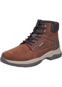 Winterboots Rieker, Herren, Gr. 40, nussbraun, dunkelbraun, Lederimitat, Nubukleder, Schuhe Winterboots, Schn&uuml;rboots, Stiefelette, Outdoorboots mit Innenrei&szlig;verschluss
