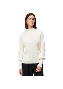Strickpullover Zero "Damen mit Pailletten", Damen, Gr. 44, creamwei&szlig;, Strick, Obermaterial: 1% Polyester, 24% Polyacryl, 75% Baumwolle, unifarben, figurumspielend normal, weit B&uuml;ndchen krempelbar, Pullover Strickpullover, Pailletten