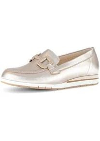 Ballerina Gabor "Sportliche Ballerina", Damen, Gr. 40, gold, Schuhe Ballerina