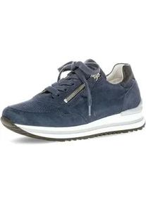Sneaker Gabor "Sneaker low", Damen, Gr. 42, blau, Schuhe Sneaker
