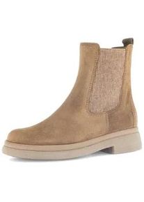 Chelseaboots Gabor "Chelsea Boot", Damen, Gr. 37,5, beige, Schuhe Chelseaboots
