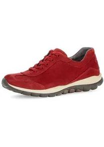 Sneaker Gabor "Sneaker low", Damen, Gr. 37, rot, Schuhe Sneaker