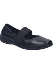 Ballerina Josef Seibel "Fenja 25", Damen, Gr. 39, schwarz, Leder, unifarben, Schuhe Ballerina, Slipper, Komfortschuh in Schuhweite G (=weit)