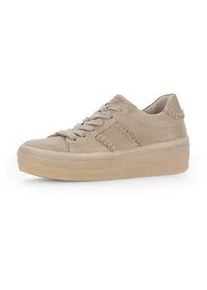 Sneaker Gabor "Sneaker low", Damen, Gr. 37,5, beige, Schuhe Sneaker
