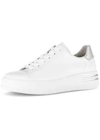 Sneaker Gabor "Sneaker low", Damen, Gr. 42,5, wei&szlig;, Schuhe Sneaker
