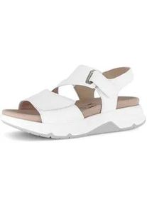 Trekkingsandale Gabor "Trekkingsandale", Damen, Gr. 39, wei&szlig;, Schuhe