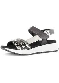 Plateausandaletten Gabor "Plateau Sandale", Damen, Gr. 40, schwarz, Schuhe