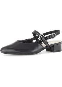 Slingpumps Gabor "Slingpumps", Damen, Gr. 41, schwarz, Schuhe Slingpumps