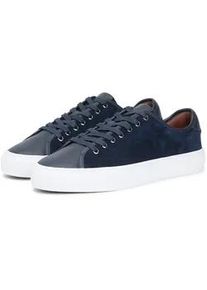 Sneaker Tommy Hilfiger "PREMIUM DRESS LEATHER MIX", Herren, Gr. 43, dunkelblau, Leder, Schuhe Sneaker, Freizeitschuh, Halbschuh, Schn&uuml;rschuh, weich gepolsterter Schaftrand