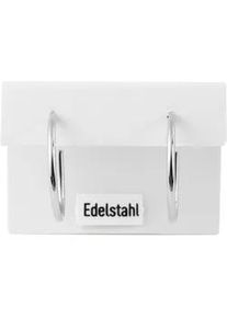 Adelia&acute;s Paar Creolen ADELIA ́S "Damen Ohrringe &ndash; Creole aus Edelstahl", Damen, Gr. Damen, Edelstahl, silber, Ohrringe, Ideal zum Verschenken &ndash; schlicht und stilvoll