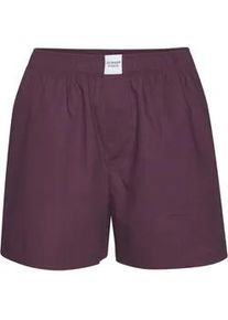 Pyjamashorts Copenhagen Studios, Damen, Gr. 44, N-Gr, dunkelrot, Web, Obermaterial: 100% Baumwolle, unifarben, loose fit kurz, Hosen, aus fein gewebter Baumwoll-Qualit&auml;t