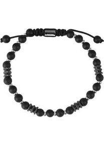 Adelia&acute;s Gliederarmband ADELIA ́S "Unisex Armband &ndash; Kugelarmband aus Edelstahl mit Onyx 19 cm", silber, Armb&auml;nder, Damen, 19cm, Edelstahl, Gliederarmband, Eine sch&ouml;ne Geschenkidee f&uuml;r jeden Anlass
