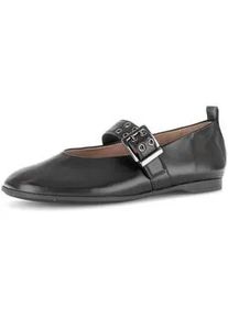 Ballerina Gabor "Eleganter Ballerina", Damen, Gr. 39, schwarz, Schuhe Ballerina