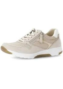 Sneaker Gabor "Sneaker low", Damen, Gr. 39, beige, Schuhe Sneaker