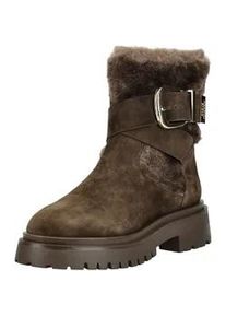 Stiefelette Steve Madden "Steve Madden Stiefelette Veloursleder", Damen, Gr. 38, braun, Veloursleder, Schuhe Stiefelette