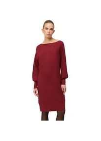 Strickkleid Zero "Damen strukturiert U-Boot Ausschnitt", Damen, Gr. 40, Normalgr&ouml;&szlig;en, cabernet, Strick, Obermaterial: 50% Viskose, 30% Polyester, 20% Polyamid, Strukturmuster, figurbetont kurz, U-Boot-Ausschnitt, weit B&uuml;ndchen krempelbar, Kleider Strickkleid, Plain/ohne Details