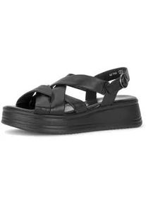 Plateausandaletten Gabor "Plateau Sandale", Damen, Gr. 40,5, schwarz, Schuhe