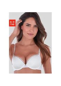Push-up-BH s.Oliver, Damen, Gr. 85, Cup A, creme, Microtouch, Obermaterial: 60% Polyamid, 35% Polyester, 5% Elasthan, Basic, BHs Push-up-BH, mit B&uuml;gel & herausnehmbaren Kissen, Dessous