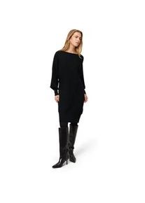 Strickkleid Zero "Damen strukturiert U-Boot Ausschnitt", Damen, Gr. 40, Normalgr&ouml;&szlig;en, schwarz beauty, Strick, Obermaterial: 50% Viskose, 30% Polyester, 20% Polyamid, Strukturmuster, figurbetont kurz, U-Boot-Ausschnitt, weit B&uuml;ndchen krempelbar, Kleider Strickkleid, Plain/ohne Details