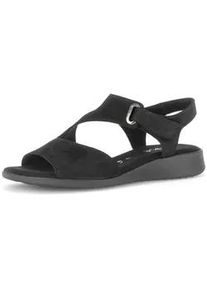 Riemchensandale Gabor "Riemchensandale", Damen, Gr. 40,5, schwarz, Schuhe Riemchensandale