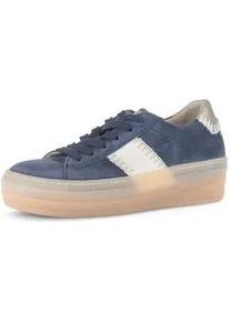 Sneaker Gabor "Sneaker low", Damen, Gr. 42,5, blau, Schuhe Sneaker