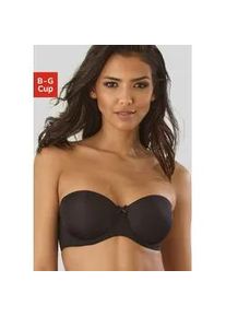 Schalen-BH Nuance, Damen, Gr. 80, Cup D, schwarz, Microtouch, Obermaterial: 52% Polyamid, 33% Polyester, 15% Elasthan, BHs Schalen-BH, mit abnehmbaren und transparenten Tr&auml;gern