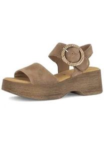 Plateausandaletten Gabor "Plateau Sandale", Damen, Gr. 40, braun, Schuhe