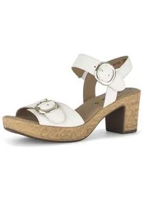 Riemchensandale Gabor "Riemchensandale", Damen, Gr. 37,5, creme, Schuhe Riemchensandale