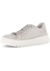 Sneaker Gabor "Sneaker low", Damen, Gr. 42, beige, Schuhe Sneaker