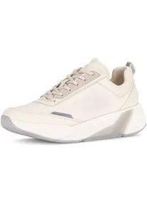 Sneaker Gabor "Sneaker low", Damen, Gr. 38,5, creme, Schuhe Sneaker