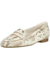 Mokassin Paul Green "Paul Green Mokassin Glattleder", Damen, Gr. 36, beige, Glattleder, Schuhe Mokassin