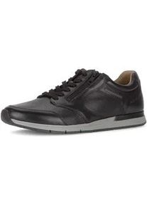 Sneaker Gabor "Sneaker low", Herren, Gr. 42,5, schwarz, Schuhe Sneaker