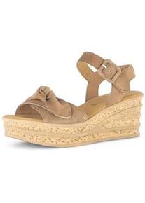Keilsandalette Gabor "Keilsandalette", Damen, Gr. 36, braun, Schuhe