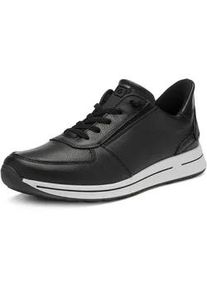 Slip-On Sneaker Ara "OSAKA", Damen, Gr. 6 (39), schwarz, Glattleder, unifarben, Schuhe, Keilsneaker, Slipper mit Easy2Go-Einschlupf, H-Weite