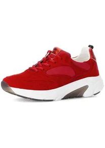 Sneaker Gabor "Sneaker low", Damen, Gr. 38,5, rot, Schuhe Sneaker