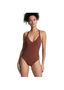 Badeanzug Roxy "Roxy Sunshine", Damen, Gr. M, cappuccino, Recycling-Polyester, Badeanz&uuml;ge Badeanzug