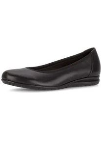 Ballerina Gabor "Sportliche Ballerina", Damen, Gr. 38, schwarz, Schuhe Ballerina