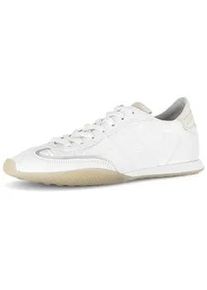 Sneaker Gabor "Sneaker low Materialmix Leder/Lederimitat", Damen, Gr. 41, wei&szlig;, Schuhe Sneaker
