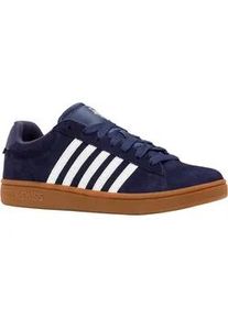 Sneaker K-Swiss "COURT TIEBREAK II SDE", Herren, Gr. 45, navaca, bwht, gum, Leder, Schuhe Sneaker