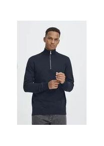 Troyer Blend "BHBryan", Herren, Gr. L, salute, Feinstrick, 70% Baumwolle, 30% Nylon, unifarben, normal normal, hoch geschlossener Ausschnitt, Pullover Troyer, Stilvoller Troyer mit Rei&szlig;verschluss
