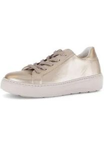 Sneaker Gabor "Sneaker low", Damen, Gr. 37, gold, Schuhe Sneaker