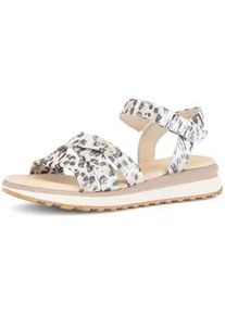 Riemchensandale Gabor "Riemchensandale", Damen, Gr. 38,5, wei&szlig;, Schuhe Riemchensandale