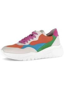 Sneaker Gabor "Sneaker low Glattleder", Damen, Gr. 38,5, multicolour, Schuhe Sneaker