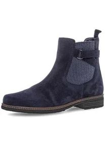 Chelseaboots Gabor "Chelsea Boot", Damen, Gr. 38, blau, Schuhe Chelseaboots