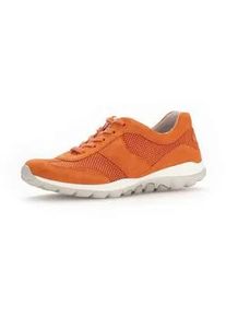 Sneaker Gabor "Sneaker low", Damen, Gr. 39, orange, Schuhe Sneaker
